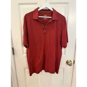 Kuhl Mens Rust Organic Cotton Polo Shirt sz L EUC